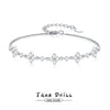 Wholesale Women's S925 Sterling Silver Fairy Bracelet With Star And Geometric Pattern Electroplated Light Luxury And Minimalist Style