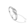 Wholesale Women's S925 Sterling Silver Fashion Geometric Opening Adjustable Ring With Electroplating Treatment
