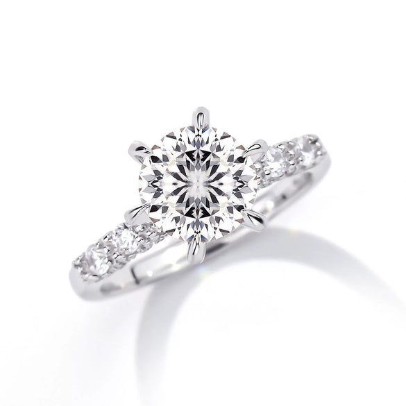 Wholesale Women's S925 Sterling Silver Fireworks Ring With Geometric Pattern And Electroplating Process