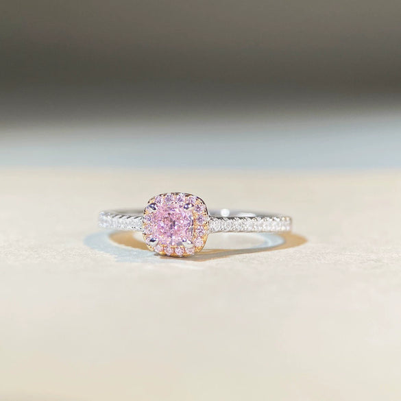 Wholesale Women's S925 Sterling Silver Flower And Geometric Pattern Ring With Electroplating