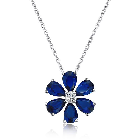 Wholesale Women's S925 Sterling Silver Flower Earrings With Diamond Design