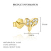 Wholesale Women's S925 Sterling Silver Flower Earrings With Zirconia Design