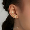 Wholesale Women's S925 Sterling Silver Flower Earrings With Zirconia Design