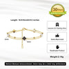 Wholesale Women's S925 Sterling Silver Flower Fourleaf Clover Electroplated Bracelet