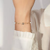 Wholesale Women's S925 Sterling Silver Flower Fourleaf Clover Electroplated Bracelet