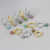 Wholesale Women's S925 Sterling Silver Flower Pattern Diamond Earrings