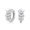 Wholesale Women's S925 Sterling Silver Flower Pattern Inlaid Zircon Earrings