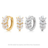 Wholesale Women's S925 Sterling Silver Flower Pattern Inlaid Zircon Earrings