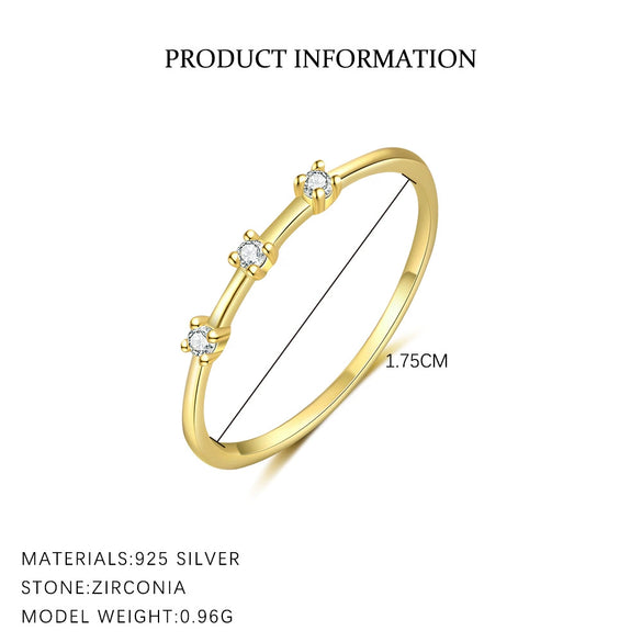 Wholesale Women's S925 Sterling Silver Flower Ring With Zirconia Simple And Fashionable