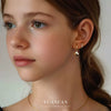 Wholesale Women's S925 Sterling Silver Flower Stud Earrings Electroplated Trendy Simple Design