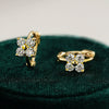 Wholesale Women's S925 Sterling Silver Four Leaf Clover Moissanite Earrings Set With Diamonds Fashion Design