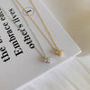 Wholesale Women's S925 Sterling Silver Fourleaf Clover Diamond Pendant Necklace 14K Goldplated