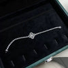Wholesale Women's S925 Sterling Silver Fourleaf Clover Fashion Geometric Diamonddesigned Bracelet