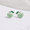 Wholesale Women's S925 Sterling Silver Fruit Shaped Dripping Oil Earrings