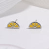 Wholesale Women's S925 Sterling Silver Fruit Shaped Dripping Oil Earrings