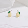 Wholesale Women's S925 Sterling Silver Fruit Shaped Dripping Oil Earrings