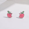Wholesale Women's S925 Sterling Silver Fruit Shaped Dripping Oil Earrings