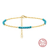 Wholesale Women's S925 Sterling Silver Geometric Anklets In Various Hotselling Styles