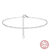 Wholesale Women's S925 Sterling Silver Geometric Anklets In Various Hotselling Styles