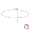 Wholesale Women's S925 Sterling Silver Geometric Anklets In Various Hotselling Styles
