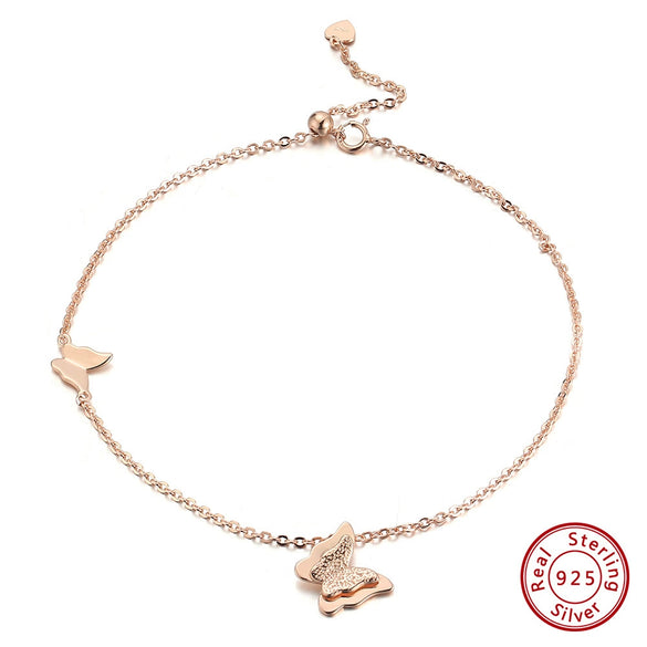 Wholesale Women's S925 Sterling Silver Geometric Anklets In Various Hotselling Styles