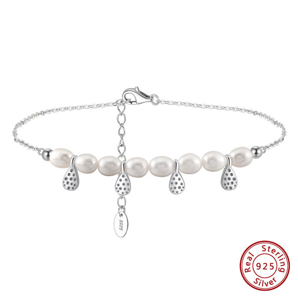 Wholesale Women's S925 Sterling Silver Geometric Anklets In Various Hotselling Styles