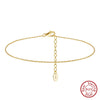 Wholesale Women's S925 Sterling Silver Geometric Anklets In Various Hotselling Styles