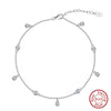 Wholesale Women's S925 Sterling Silver Geometric Anklets In Various Hotselling Styles