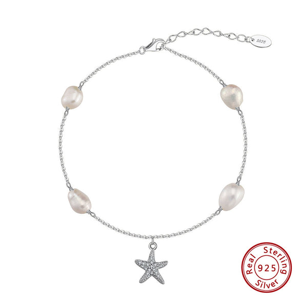 Wholesale Women's S925 Sterling Silver Geometric Anklets In Various Hotselling Styles