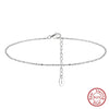 Wholesale Women's S925 Sterling Silver Geometric Anklets In Various Hotselling Styles
