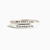 Wholesale Women's S925 Sterling Silver Geometric Black Enamel Ring With Electroplating
