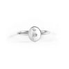 Wholesale Women's S925 Sterling Silver Geometric Carving Open Finger Ring With Electroplating