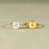 Wholesale Women's S925 Sterling Silver Geometric Carving Open Finger Ring With Electroplating