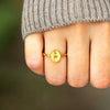 Wholesale Women's S925 Sterling Silver Geometric Carving Open Finger Ring With Electroplating