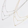Wholesale Women's S925 Sterling Silver Geometric Clavicle Chain Necklace With Electroplating Design