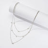 Wholesale Women's S925 Sterling Silver Geometric Clavicle Chain Necklace With Electroplating Design