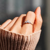 Wholesale Women's S925 Sterling Silver Geometric Clover Flower Ring With Electroplating