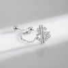 Wholesale Women's S925 Sterling Silver Geometric Creative Microinlaid Note Ring Jewelry With Original Design