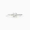 Wholesale Women's S925 Sterling Silver Geometric Cross And Letter Ring With Electroplating