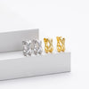 Wholesale Women's S925 Sterling Silver Geometric Cross Electroplated Ear Buckle