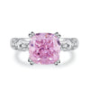 Wholesale Women's S925 Sterling Silver Geometric Cross Ring With Ice Flower Cut And Electroplating