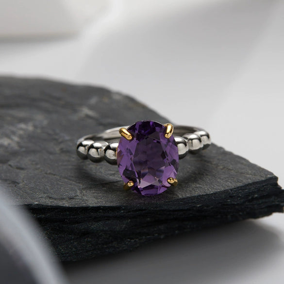 Wholesale Women's S925 Sterling Silver Geometric Crystal Inlay Treasure Ring