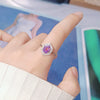 Wholesale Women's S925 Sterling Silver Geometric Crystal Ring Set With Crystal