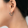 Wholesale Women's S925 Sterling Silver Geometric Design Electroplated Earrings