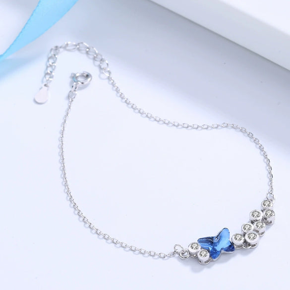 Wholesale Women's S925 Sterling Silver Geometric Diamond Bracelet