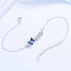 Wholesale Women's S925 Sterling Silver Geometric Diamond Bracelet