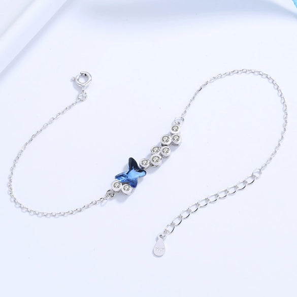 Wholesale Women's S925 Sterling Silver Geometric Diamond Bracelet