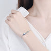 Wholesale Women's S925 Sterling Silver Geometric Diamond Bracelet