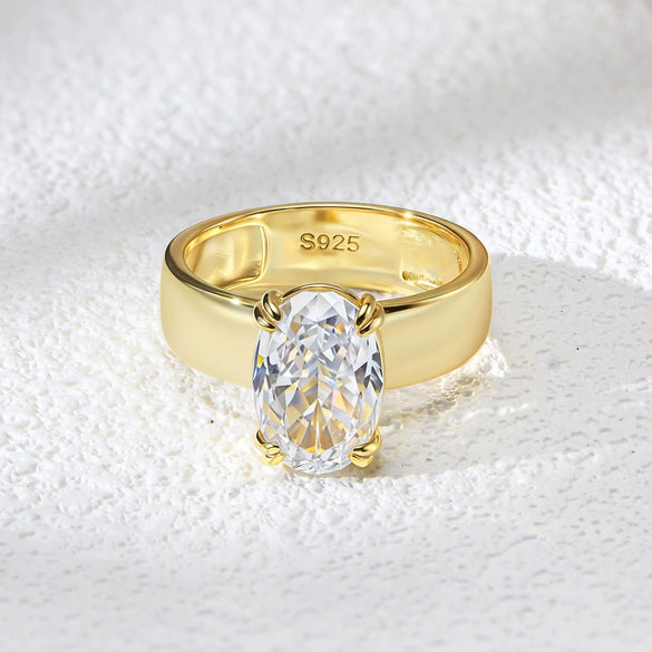 Wholesale Women's S925 Sterling Silver Geometric Diamond Cut Zircon Ring