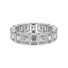 Wholesale Women's S925 Sterling Silver Geometric Diamond Design Electroplated Ring